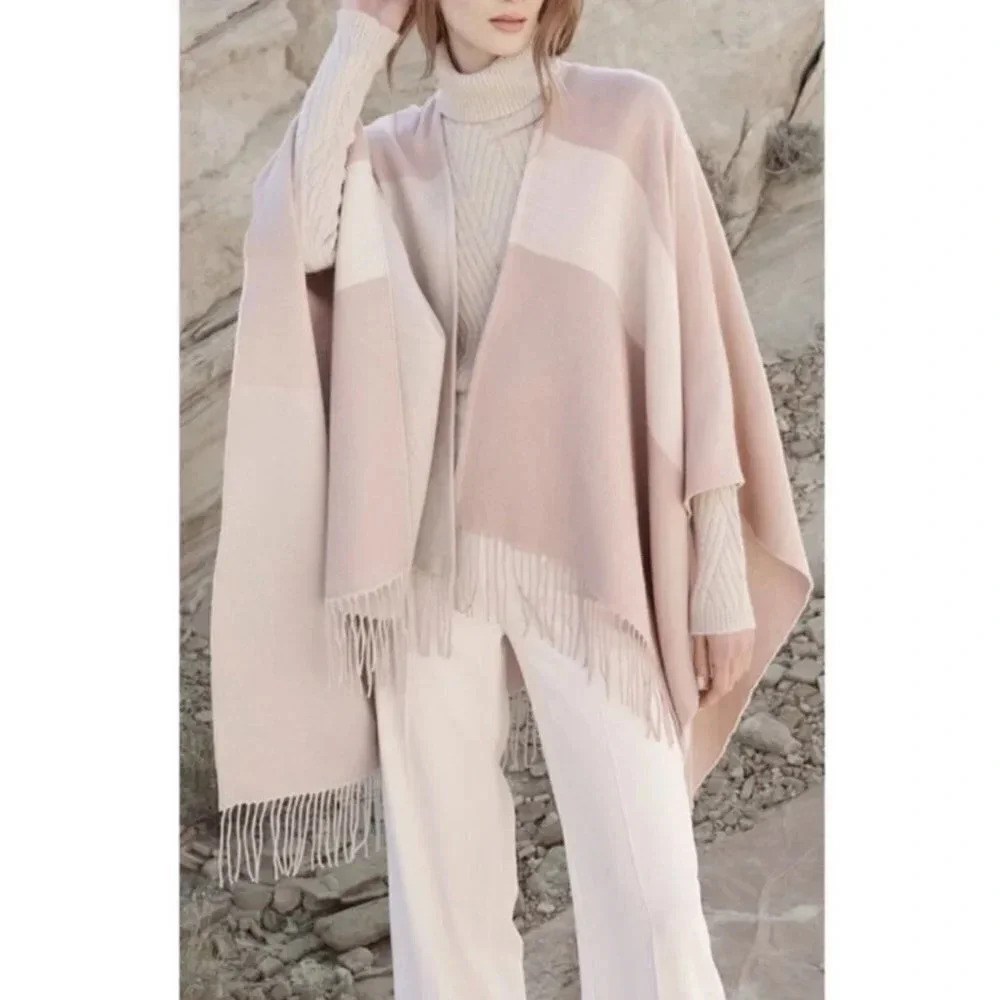 SOIA & KYO Woven Scarfigan Cardigan Wrap Scarf